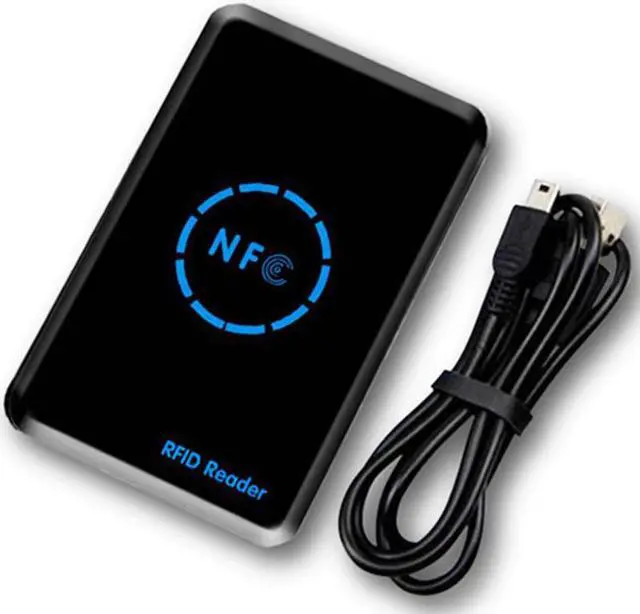 Alt view image 4 of 5 - RFID Copier Duplicator 125KHz Key Fob NFC Smart Card Reader Writer 13.56MHz Encrypted Programmer USB UID T5577 EM4305