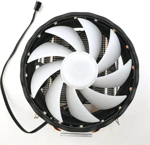 Main image of 12V CPU Cooler  Copper Radiator Desktop Computer Silent Durable 3 Pin RGB Fan Cooling Led 2 Heatpipes For LGA 1155/1151 AMD
