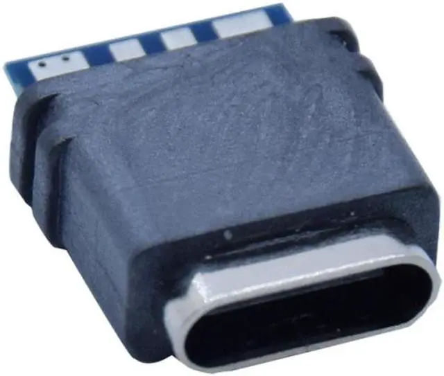 Alt view image 3 of 3 - Waterproof USB C Jack Type-C 4Pin Female Connector Port Data Socket for DIY PCB Solder Design Charging Data Transmission