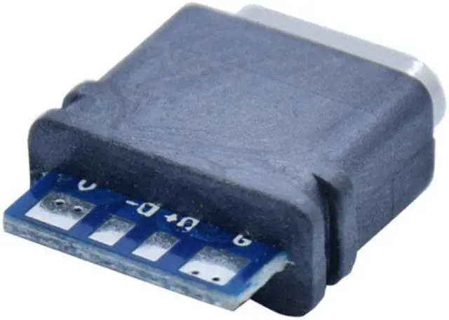 Main image of Waterproof USB C Jack Type-C 4Pin Female Connector Port Data Socket for DIY PCB Solder Design Charging Data Transmission