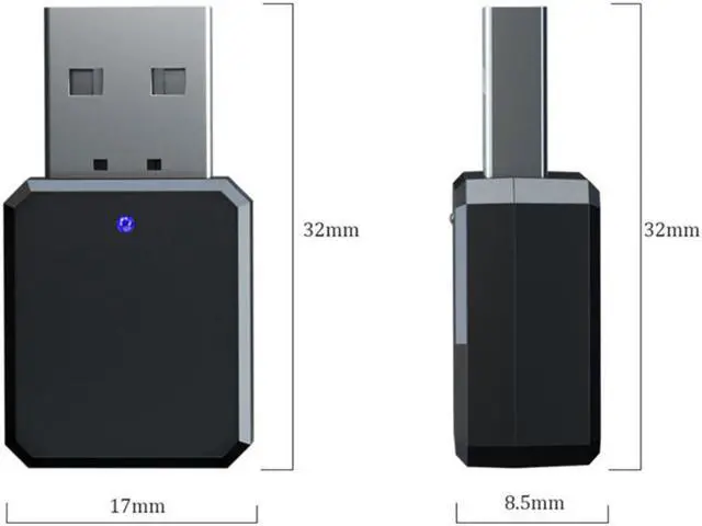 Alt view image 3 of 3 - USB Wireless Bluetooth 5.1 Audio Receiver Adapter Music Speakers Hands-Calling 3.5mm AUX Car Stereo Bluetooth 5.0 Adapter