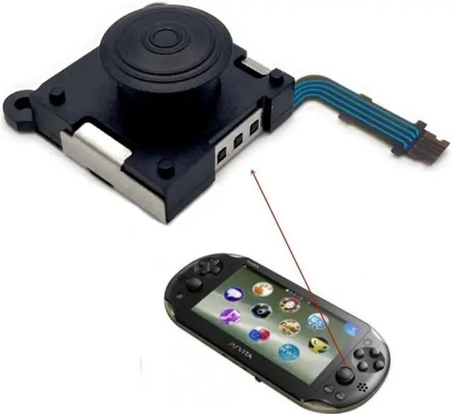 Alt view image 2 of 3 - 3D Analog Joystick for PS Vita 2000 Replacement Parts Control Pad Stick for PSV 2000 Video Game Controller Button