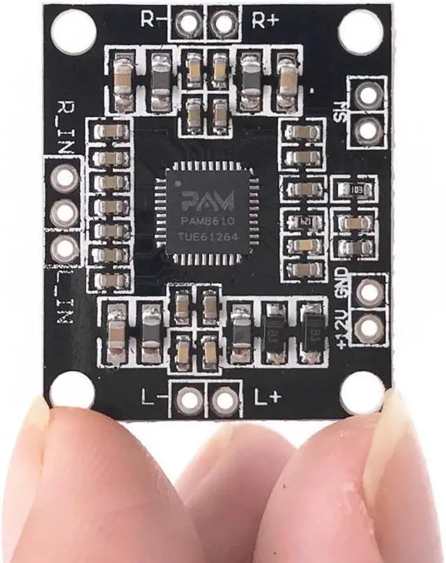 Alt view image 2 of 3 - PAM8610 Amplifier Board 15W+15W 2.0 Channel DC 7V-15V Class D Audio Power AMP Mini Digita Amplifiers for Speaker DIY Sound Board