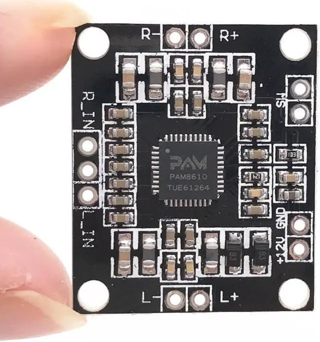 Alt view image 3 of 3 - PAM8610 Amplifier Board 15W+15W 2.0 Channel DC 7V-15V Class D Audio Power AMP Mini Digita Amplifiers for Speaker DIY Sound Board