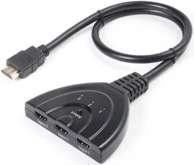 Alt view image 3 of 4 - 3 Port 4K HDMI Cable Adapter 3 Input 1 Out Auto Switch Splitter Switcher HUB Box HD 3D 1080p For DVD HDTV Computer PS3