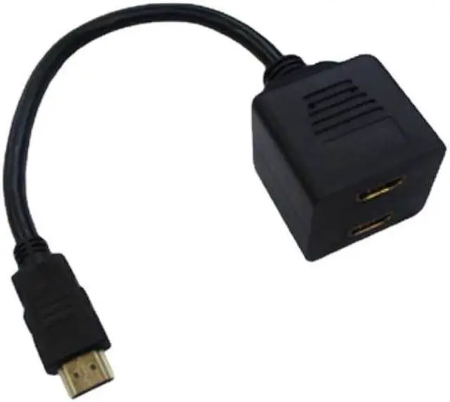 Main image of 1.4V HDMI-Compatible Splitter Cable 1 Male To Dual HDMI 2 Female Y Splitter Adapter, The Best Quality In HD LED LCD TV