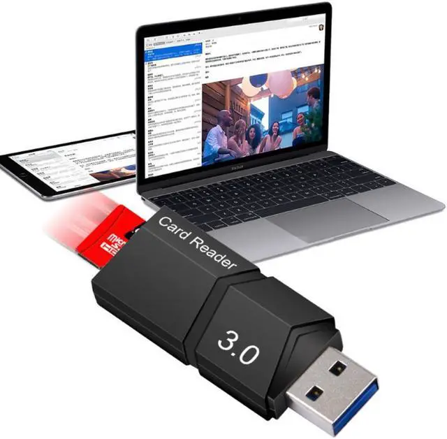 Alt view image 3 of 3 - MicroDrive Brand Micro Sd Card Reader Smart Card Reader USB 3.0 SD / TF Card Reader