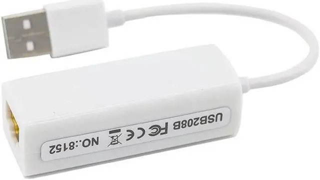 Alt view image 2 of 3 - USB To Ethernet Adapter,USB 2.0 To RJ45 Network Card Lan Adapter 10/100Mbps for Tablet / PC / Laptop