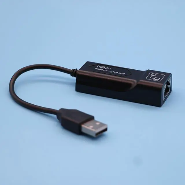 Alt view image 3 of 3 - USB Ethernet Adapter USB 2.0 Network Card to RJ45 Lan for Win7/Win8/Win10 Laptop Ethernet USB