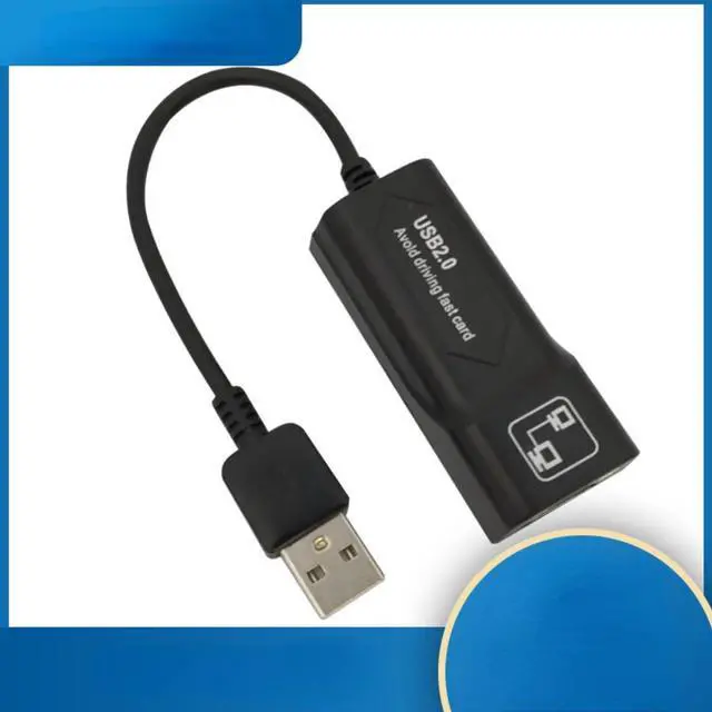 Alt view image 2 of 3 - USB Ethernet Adapter USB 2.0 Network Card to RJ45 Lan for Win7/Win8/Win10 Laptop Ethernet USB