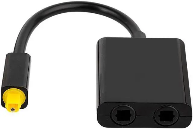 Alt view image 2 of 3 - Digital SPDIF Optical Audio Splitter 2 Way Toslink Splitter Adapter 1 Input 2 Output SPDIF Optical Cable Splitter Hub