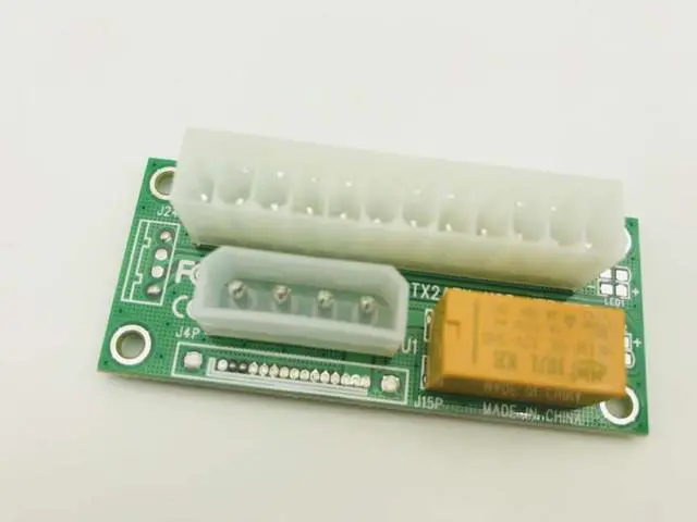 Main image of Add2PSU ATX 24Pin to 4Pin Dual PSU Power Supply Sync Starter Extender Cable Card For BTC Miner Machine Device Mining