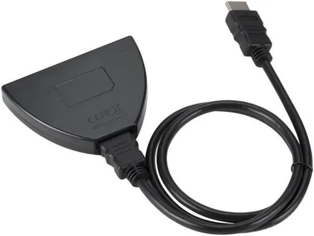 Alt view image 3 of 3 - 3 Ports HDMI Switcher Adapter Cable 1080P HDMI Splitter HUB HDMI Switcher 3 In 1 Out Switch Hub for HDTV Computer PC