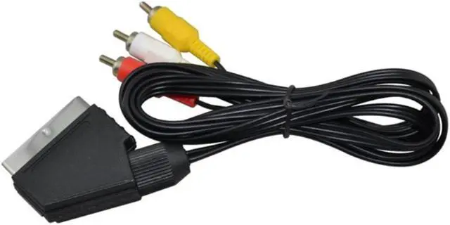 Alt view image 3 of 3 - 1.8m AV SCART Audio Video Cable TV Lead for NES FOR NES RGB SCART CABLE Plug RCA Video Cable for NES for FC
