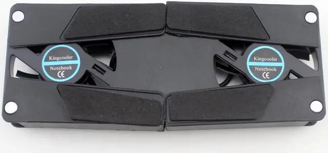 Alt view image 3 of 3 - Laptop Cooler Pad Stand Base Cooling Foldable Dual Fan USB Portable Convenient Notebook Cooler Notebook Computer Accessories