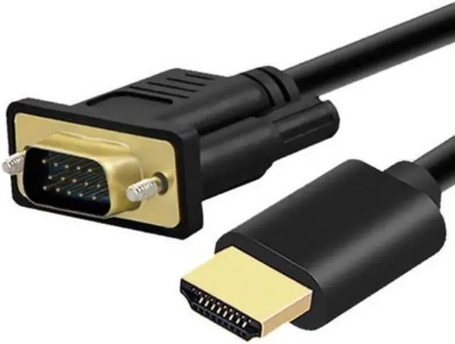 Alt view image 3 of 3 - HDMI-compatible To VGA Adapter Converter Cable Male To Male Portable Digital-to-analog Video Conversion HDMI-compatible Cable
