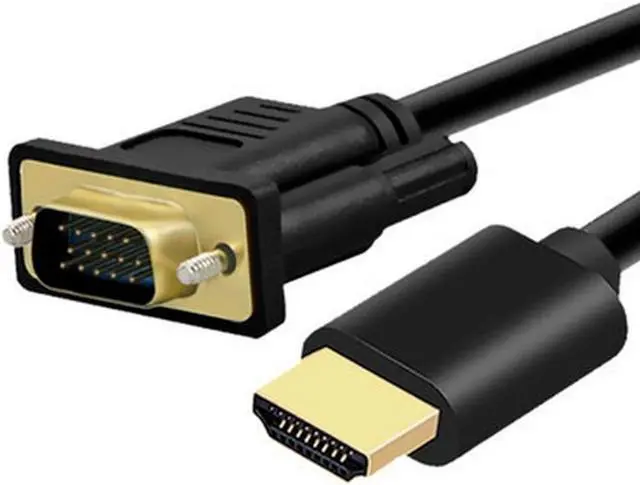 Alt view image 2 of 3 - HDMI-compatible To VGA Adapter Converter Cable Male To Male Portable Digital-to-analog Video Conversion HDMI-compatible Cable