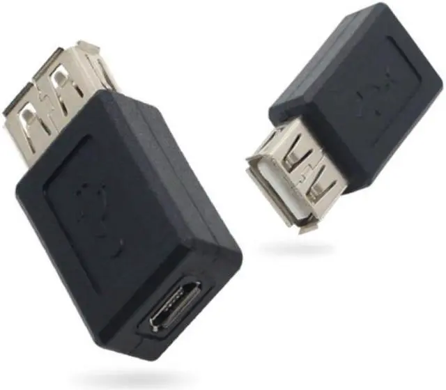 Main image of Black USB 2.0 Type A Female to Micro USB B Female Adapter Plug Converter usb 2.0 to Micro usb connector wholesale
