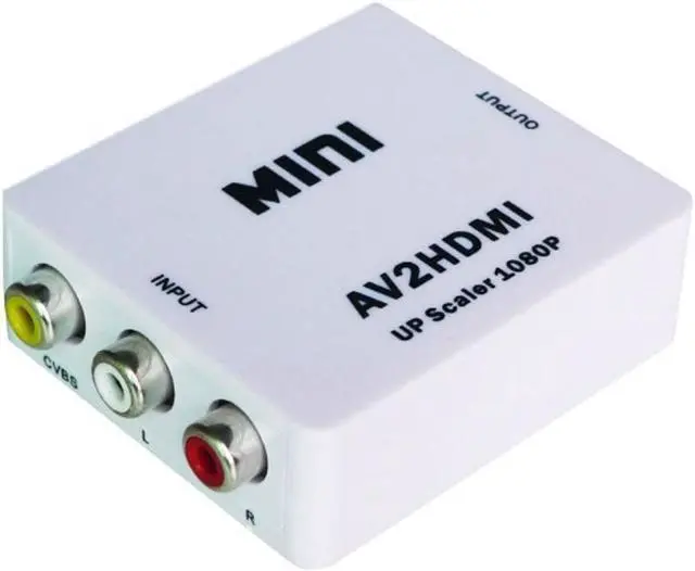 Main image of RCA AV to HDMI Converter Adapter Mini Composite CVBS to HDMI AV2HDMI Converter in Retail Package 1080P