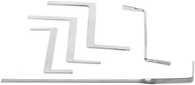 Main image of Locksmith Tools Stainless Steel Double Row Tension Wrench Tool Removal Hooks Lock Extractor Set Furniture Hardware