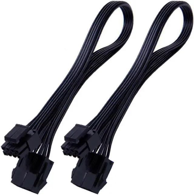 Main image of HOT-EPS 8 Pin Power Extension Cable, ATX CPU 8 Pin Female to 8(4+4) Pin Male EPS Extension Cable,12 Inches
