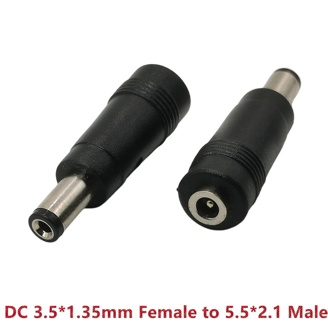 1pc 5.5mm X 2.1mm DC Power Splitter - Male To Dual Female T-Connector For Adapters