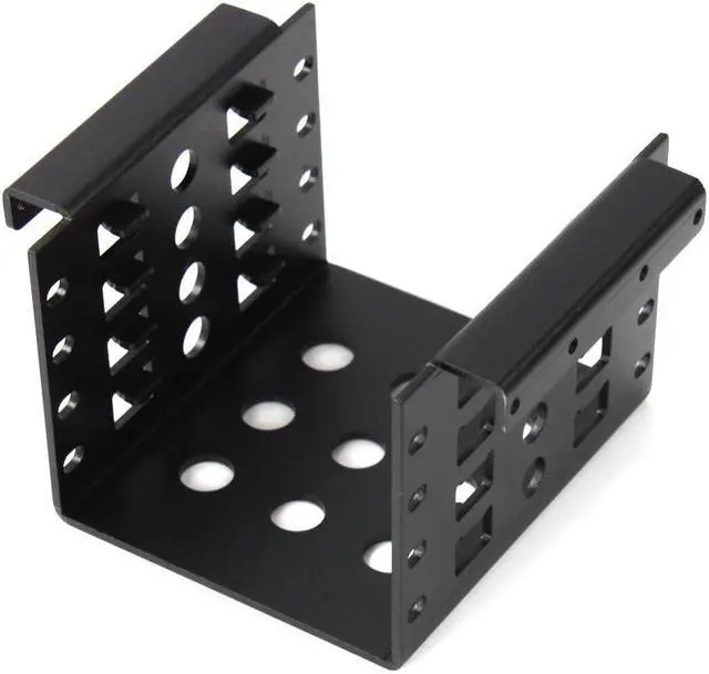 Main image of Aluminum 4 Bay 2.5 in SATA HDD SSD to 3.5 in Bracket Adapter, 2.5 in to Floppy Hard Drive Disk Mounting Converter Kit