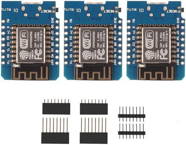Main image of 3 Pcs ESP8266 ESP-12F D1 Mini Modules 4M Bytes WLAN Wifi Internet Development Board For Arduino, Wemos D1 Mini Nodemcu