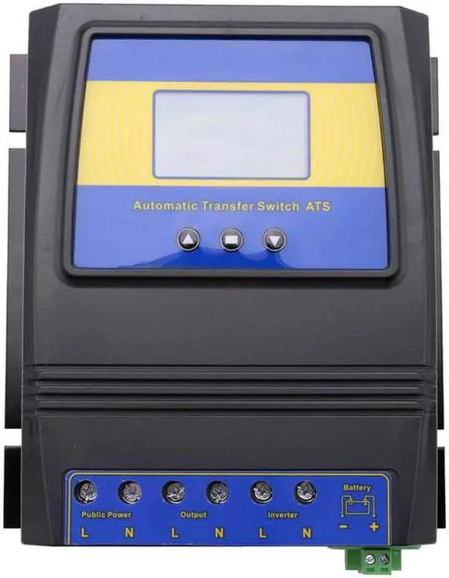 Main image of Automatic ATS Dual Power Transfer Switch Solar Charge Controller for Solar Wind System DC 12V 24V 48V AC 110V 220V On/Off Grid
