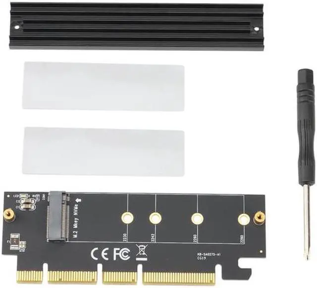 Main image of NVMe Adapter M.2 PCIe SSD to PCI-E X4/X8/X16 Conversion Card with Heat Sink M.2 NVMe SSD 2280/2260/2242/2230