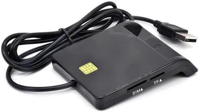 Main image of USB SIM Smart Card Reader for Bank Card IC/ID CAC SD TF DNIE ATM Cards USB 2.0 Card Reader for Windows 7 8 10 Linux OS