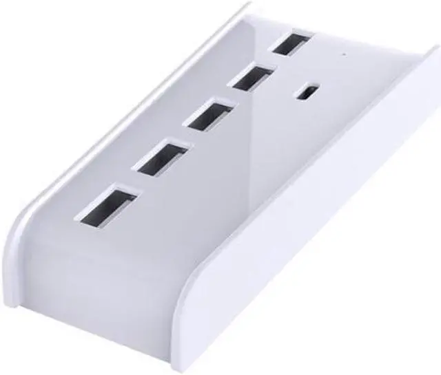 Main image of 6 in 1 USB Splitter Expander Hub with 5 USB a + 1 USB C Ports for PlayStation 5 Console for PS5 USB Hub, White