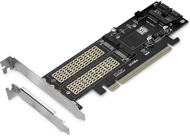 Main image of 3 in 1 NGFF and MSATA SSD Adapter Card,M.2 NVME to PCIE/M.2 SATA SSD to SATA III/MSATA to SATA Adapter for 2280/2260