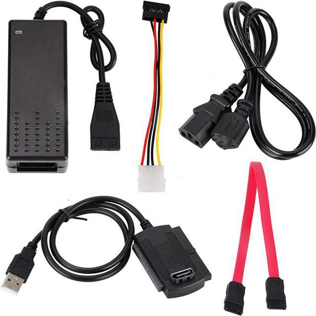 Main image of SATA/PATA/IDE to USB 2.0 Adapter Converter Cable for Hard Drive Disk 2.5 inch 3.5 Hard Drive FE for Hard Drive EU Plug