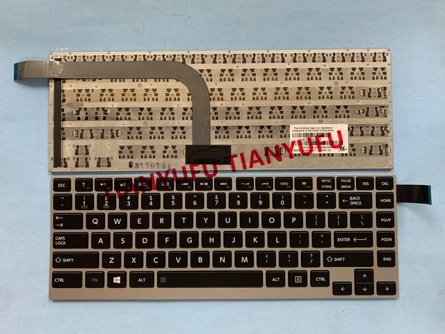 Main image of FOR Toshiba Satellite W30 W30dt W30t W30dt-a AETI5U00010-US 9Z.N8UGQ.701 Keybaord US Black Non-Bacnlit US Black Laptop Keybaord