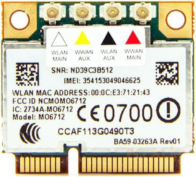 Main image of WWAN Wifi Wlan Card for Option GTM671W GTM 671W MO6712 Mini PCI-E 3G Module Wireless HSDPA GPS EDGE WCDMA UMTS GSM 2 in 1 Modems