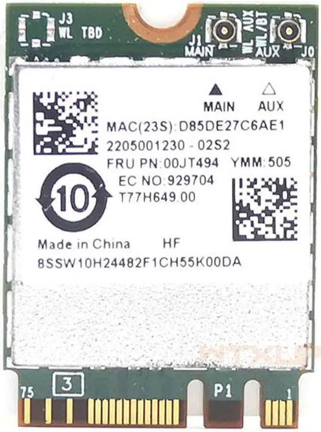 Main image of Wireless Wifi Card BCM94350ZAE 802.11ac Dual Band BT4.1 867Mbps BCM94350 M.2 NGFF for Lenovo YOGA 500 700 900 710 B41 E31 E41