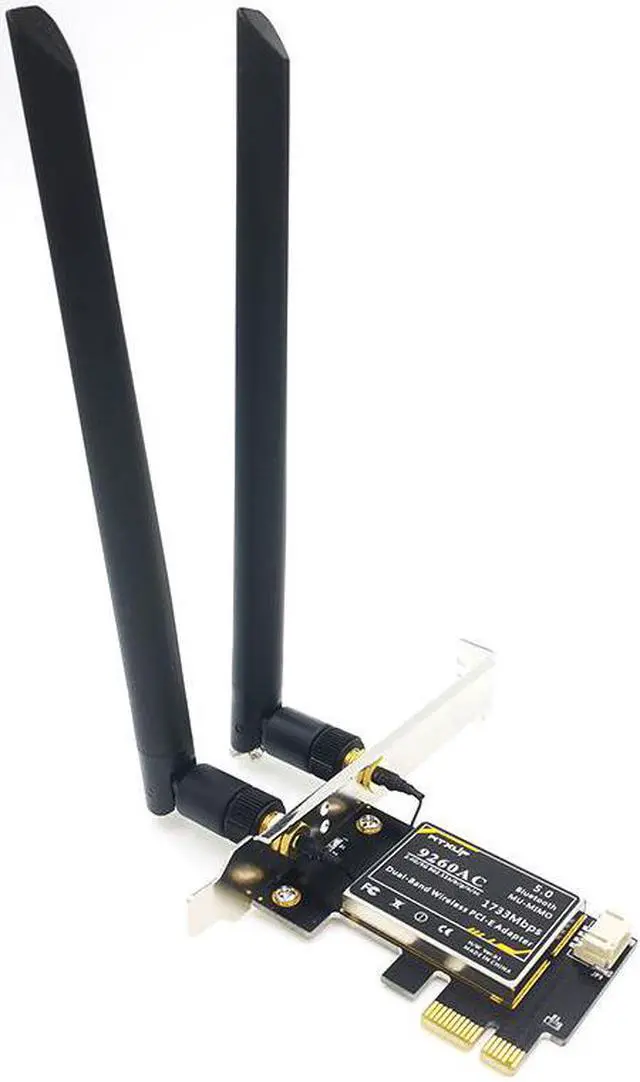 Main image of 9260AC Dual-Band Gigabit Desktop PCI-E PCIE 1X Wireless Network Card 1730Mbps Bluetooth 5.0 gaming wifi adapter+ 6DBI antenna