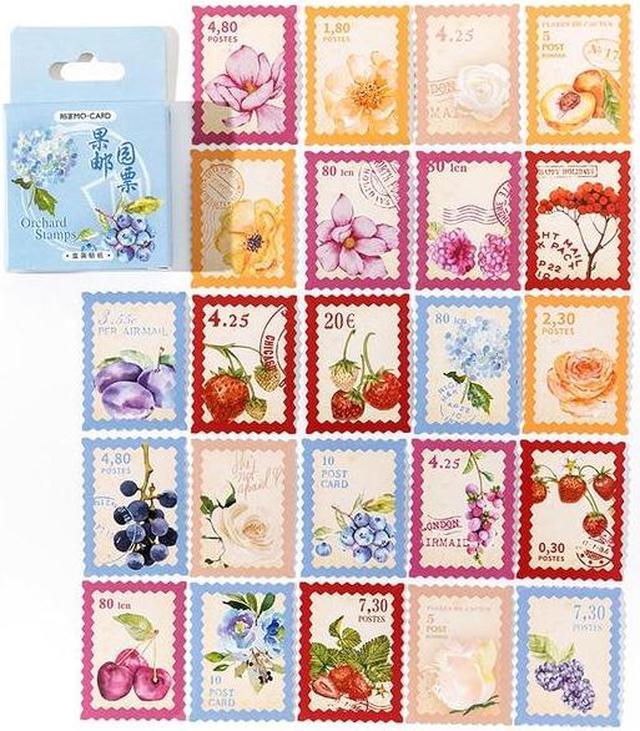 OIAGLH 46 pieces Carton sticker Orchard stamp series Fruit hand