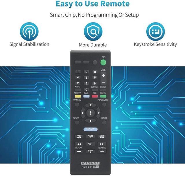 OIAGLH RMT-B113A Replace Remote Control For Sony Blu-Ray DVD