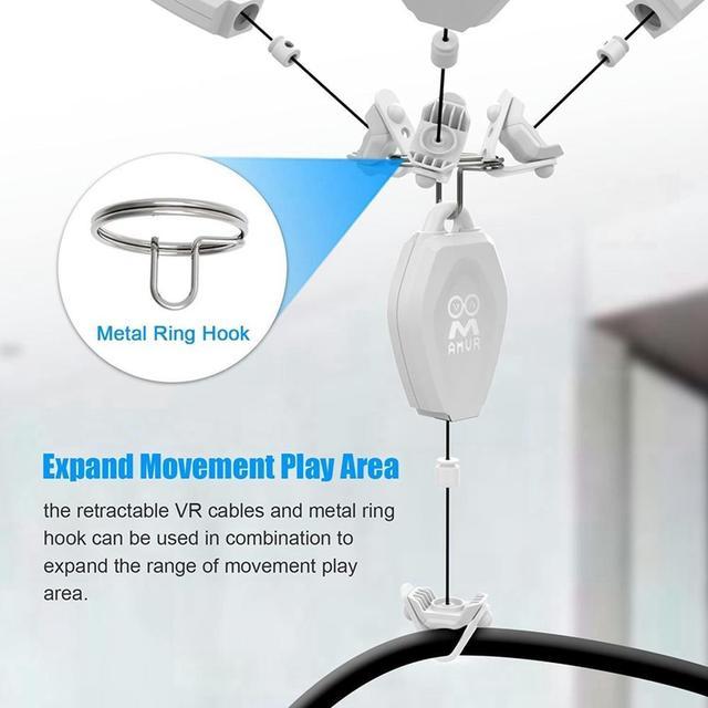 Vr Cable Management Retractable Ceiling Pulley System For Htc Vive