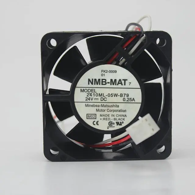 Main image of 1pcs For 2410ML-05W-B79 DC 24V 0.25A 6800RPM 3 Wires Alarm Inverter Cooling Fan 6025 6CM 60*60*25mm