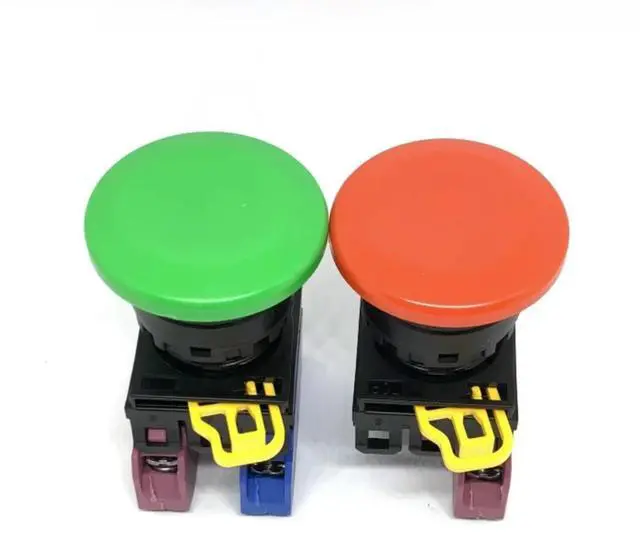 Main image of FOR 1pcs 10pcs Mushroom head button switch YW1B-M4E10G YW1B-M4E01R YW1B-M4E10R YW1B-M4E10S