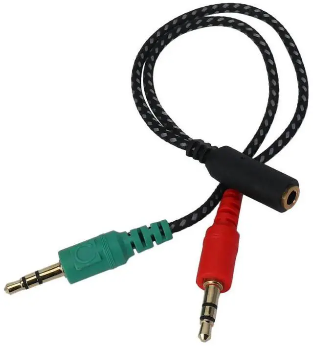 Main image of For Headphone Splitter for Computer, Earphone Adapter for PC Audio & Mic, 3.5mm Female to Dual 3.5mm Male