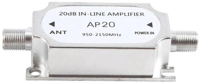 Main image of For AP20 20DB In-Line Amplifier 950-2150MHZ Signal Booster for Antenna Cable Run Channel Strength