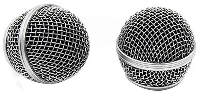 Main image of For 2Pcs Microphone Grille Replacement Mic Microphone Head Grill Head Mount Wired Wireless Microphone Accessories for SM58