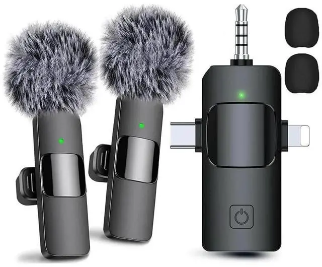 Main image of For 3 in 1 Wireless Lavalier Microphones for , USB-C Microphone, Mini Microphone with Noise Reduction