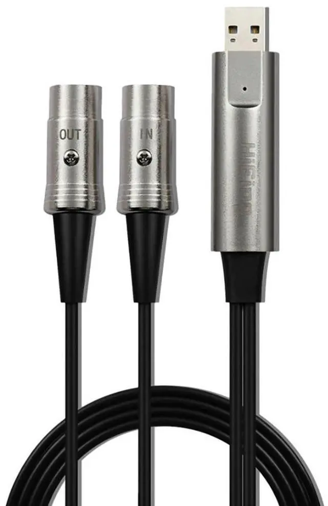 Main image of For HiFing USB IN-OUT MIDI Cable in Out Interface 5 Pin Line Converter PC to Music Keyboard Adapter Cord