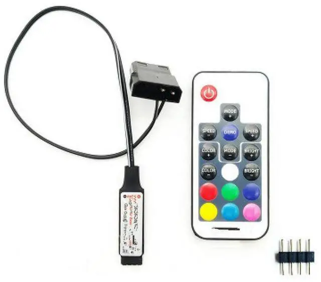 Main image of FOR Computer Fan Lighting Effect Controller,5V 3-Pin/12V 4-Pin RGB Fan Equipment Wire Control/Remote Controller With On/Off