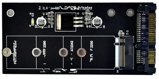 Main image of FOR M2 NGFF SSD to SATA 3.0 2.5&Rdquo, M.2 SSD Adapter Converter Riser Card for PC Laptop Add on Card Up to 6Gps